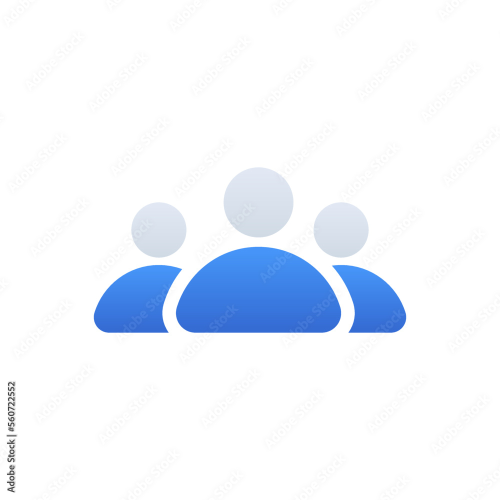 Team business icon with blue duotone style. Group, work, meeting, human, leader, communication, social. Vector illustration Team business icon with blue duotone style. Group, work, meeting, human, leader, communication, social. Vector illustration