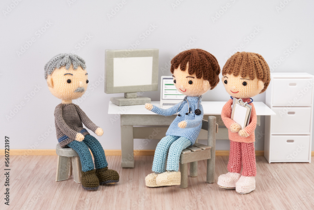 あみぐるみ人形　医療