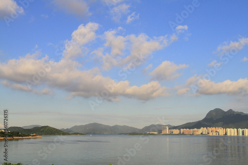 Fototapeta Naklejka Na Ścianę i Meble -  tolo harbour Landscape in Hong Kong, Tai Po