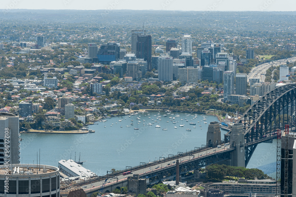 Fototapeta premium Cityscape of Sydney. Urban Skyline. Harbour and Skyscraper. Australia
