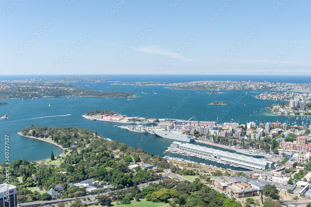 Cityscape of Sydney with Coastline. Australia