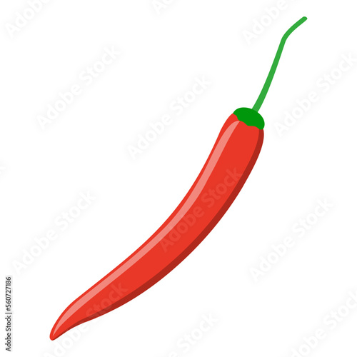 pepper vegetable food flat icon vector illustration
