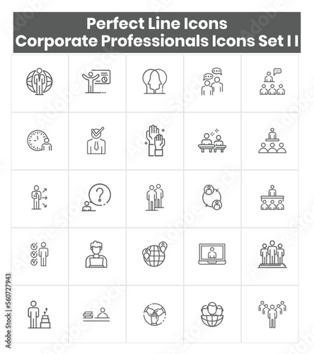 Corporate Professionals Icon Set I