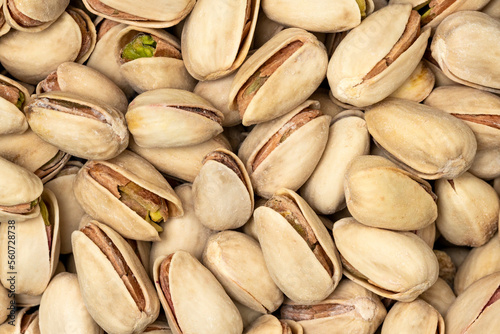 Pistachios texture and background