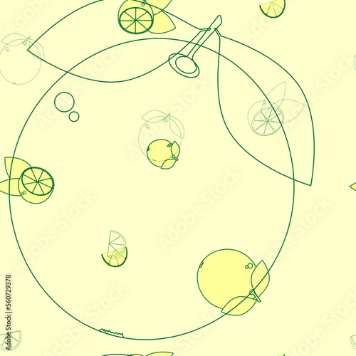 Lime pattern from whole fruits.