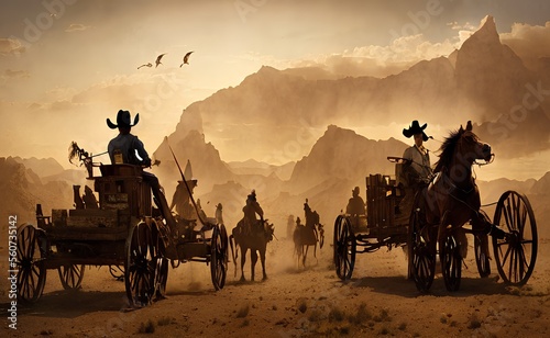 Canvas Print The western frontier