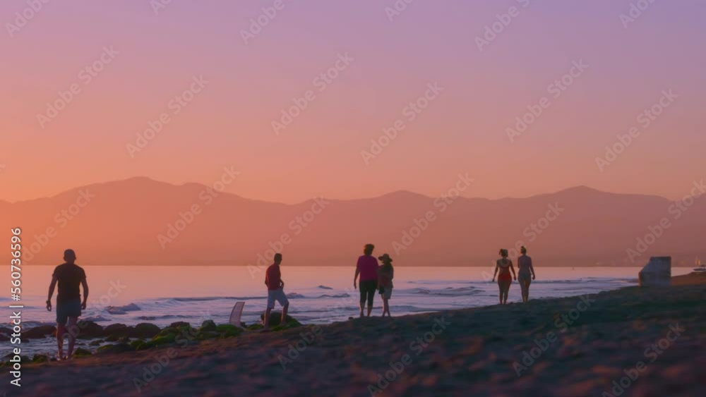 Several people at the beach near Marbella, Spain Several people at the beach near Marbella, Spain