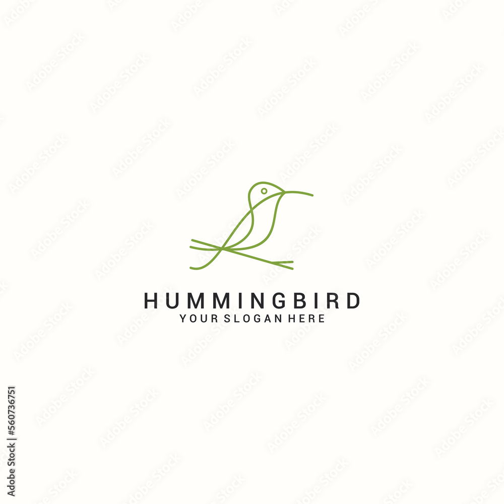 Humming bird logo design icon vector Humming bird logo design icon vector
