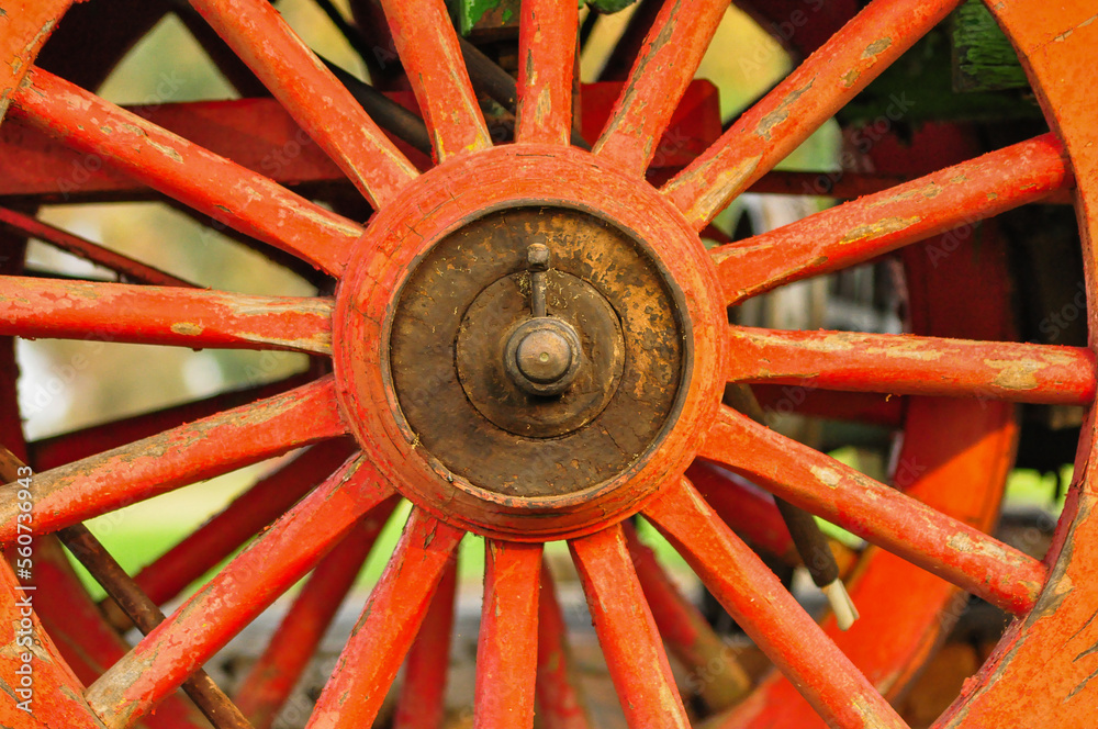 old wagon wheel