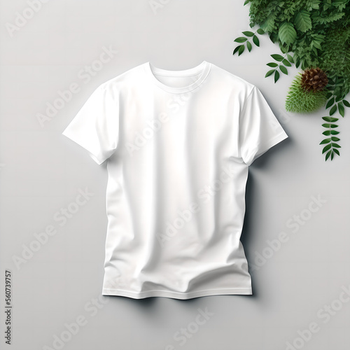 Mock up t-shirt created with Generative AI technology