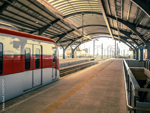 Electric train is a popular transportation in every city