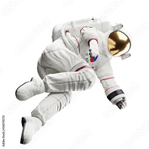 astronaut posing like space parson in-universe 3d render with transparent background