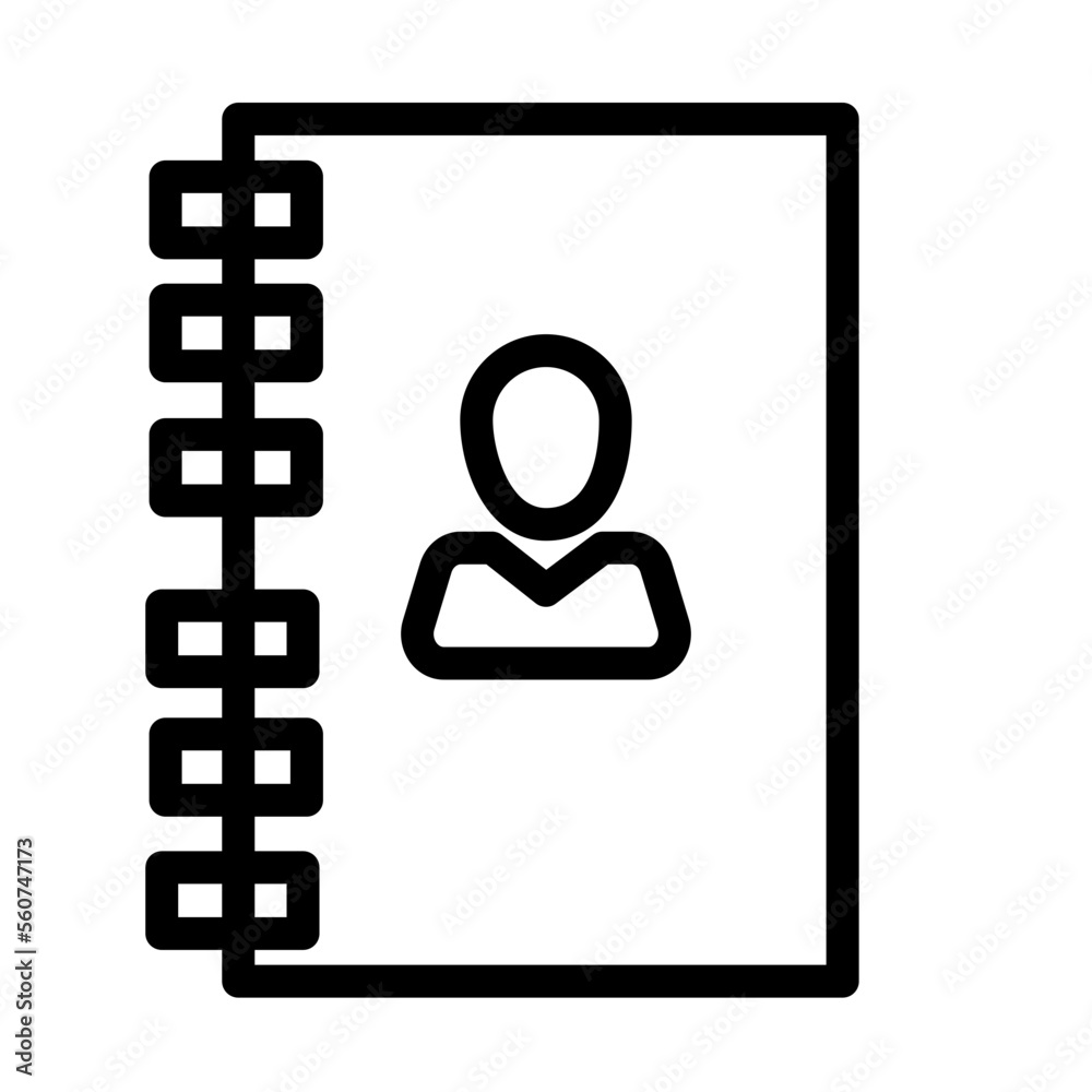 bookmark contact design vector icon bookmark contact design vector icon