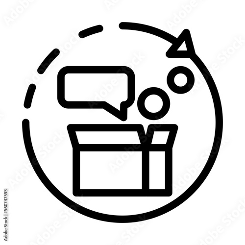 productivity box design vector icon