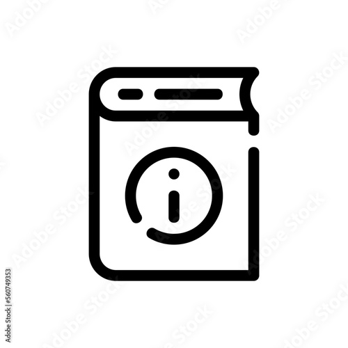 guidebook line icon