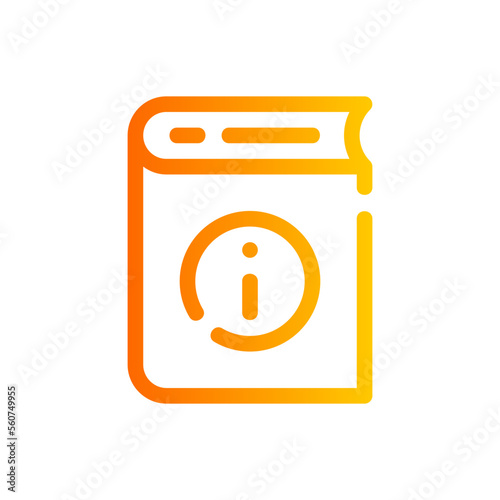 guidebook gradient icon