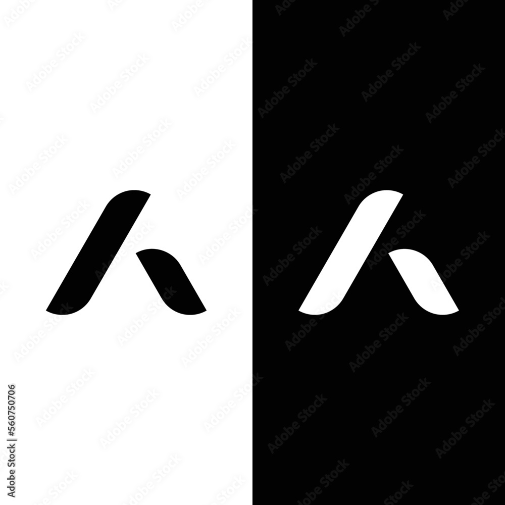 abstract letter A monogram logo inspiration abstract letter A monogram logo inspiration