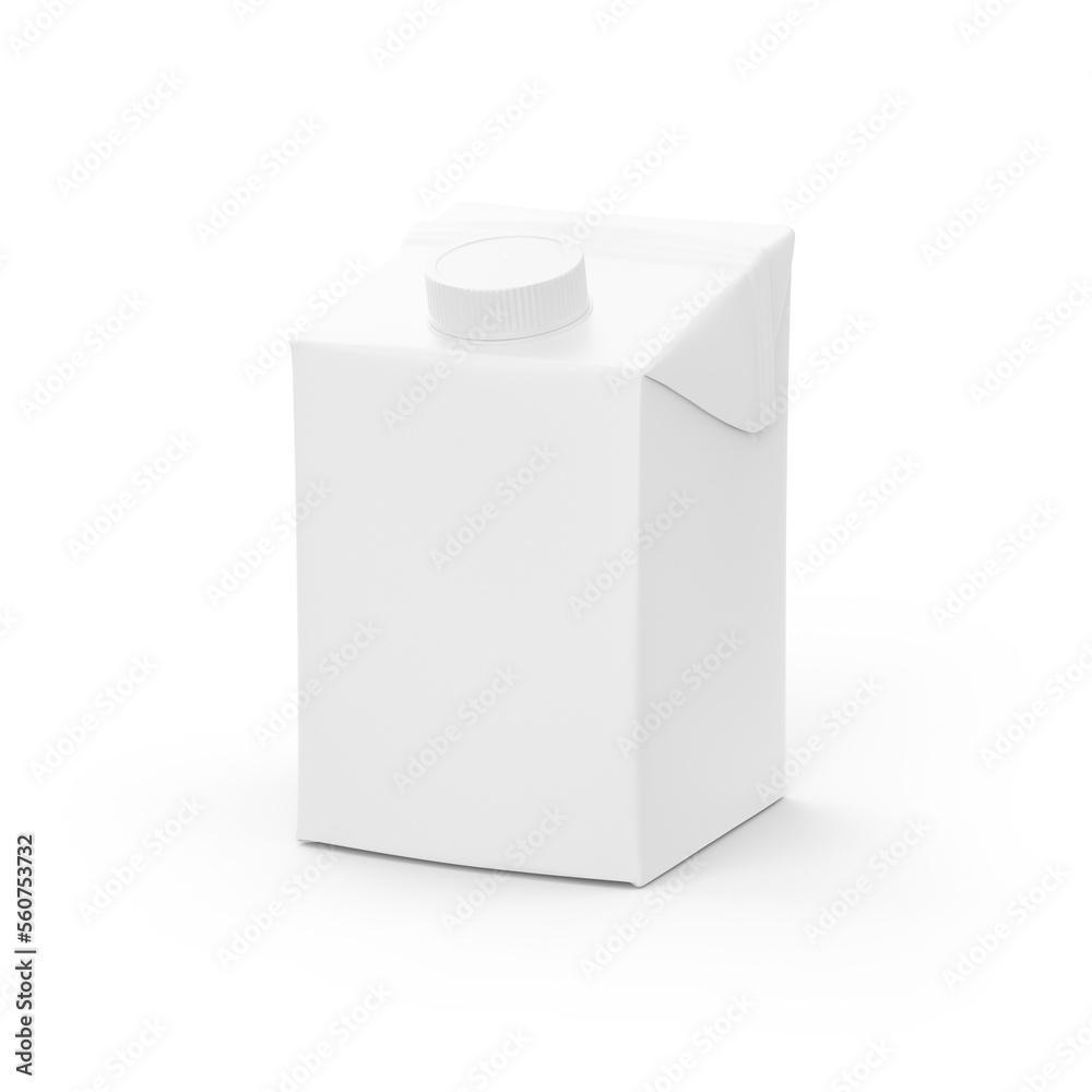 500 mL Container White Blank Front and Side 500 mL Container White Blank Front and Side