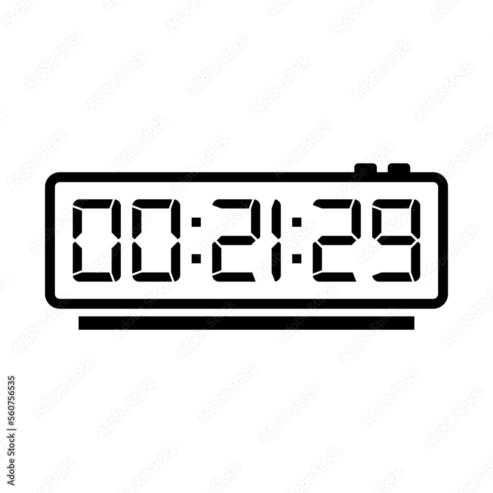 Digital, clock, led icon vector image. Can also be used for home electronics and appliances. Suitable for mobile apps, web apps and print media. Digital, clock, led icon vector image. Can also be used for home electronics and appliances. Suitable for mobile apps, web apps and print media.