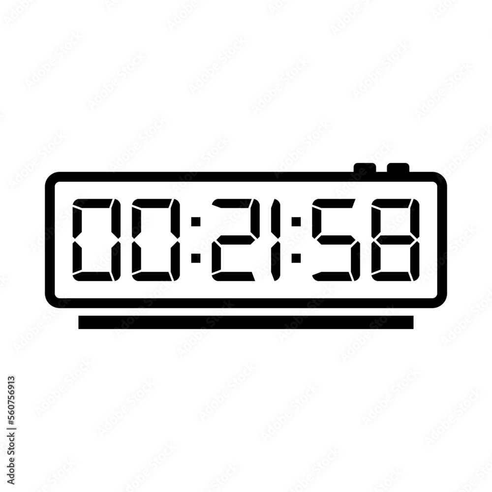 Digital, clock, led icon vector image. Can also be used for home electronics and appliances. Suitable for mobile apps, web apps and print media. Digital, clock, led icon vector image. Can also be used for home electronics and appliances. Suitable for mobile apps, web apps and print media.
