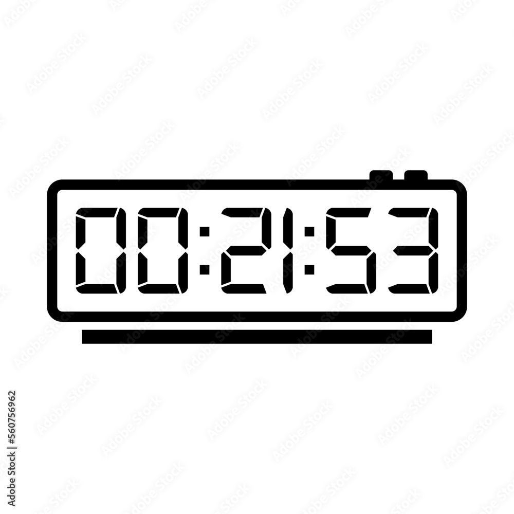 Digital, clock, led icon vector image. Can also be used for home electronics and appliances. Suitable for mobile apps, web apps and print media. Digital, clock, led icon vector image. Can also be used for home electronics and appliances. Suitable for mobile apps, web apps and print media.