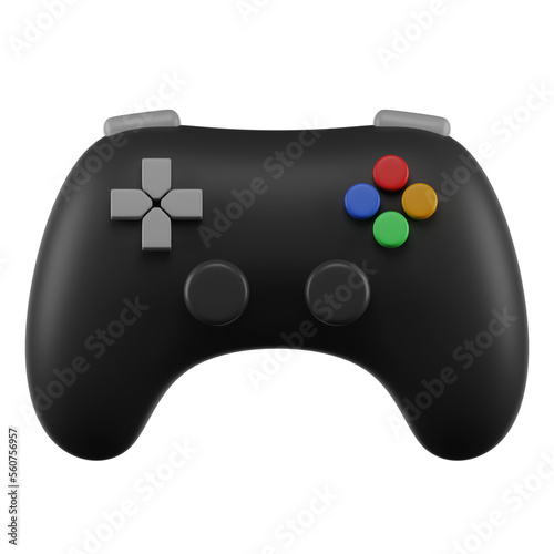 game joystick controller 3d illustration