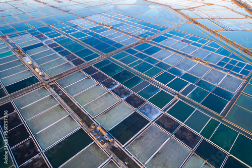 Fotografija Winter landscape of tianjin Tanggu sunning salt farm