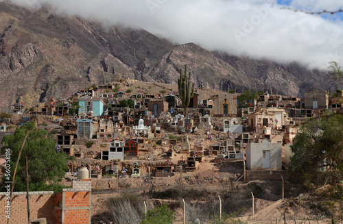 View of the characteristic cemetery of Maimarà in the province of Jujuy, Argentina photo