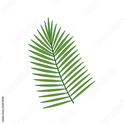 Happy Palm Sunday illustration with palm leaf.