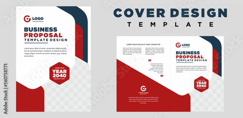 company profile cover template layout design or brochure cover template design