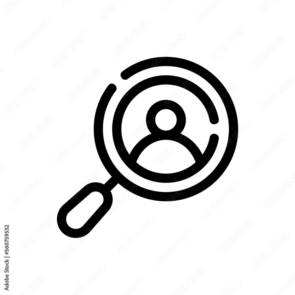 loupe line icon loupe line icon