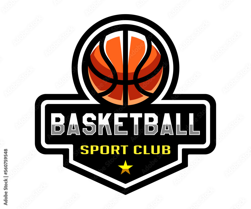 Basketball logo. Sport games. Sporting ball emblem. T shirt print. Basketball logo. Sport games. Sporting ball emblem. T shirt print.