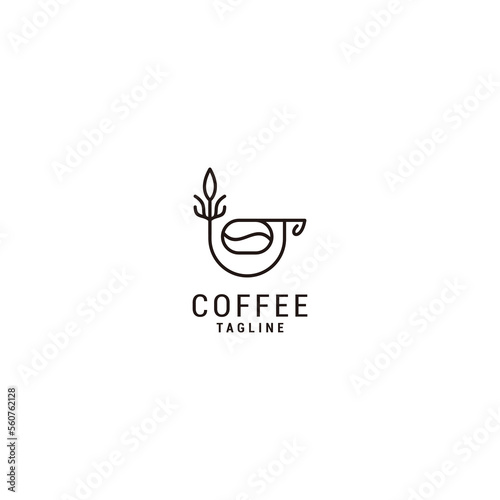 Coffee Green logo desing icon vector 