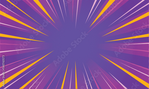 Abstract Background with Halftone Effect. Superhero Comic Poster Banner