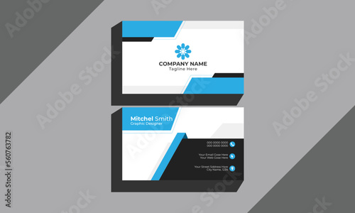 Corporate Business card, Luxury and Elegant Business Card, Vector business card template, Visiting Card For Business and Personal Use, Simple and clean layout, Creative and clean design