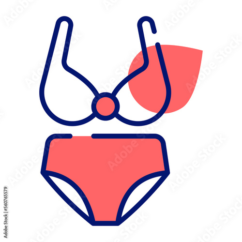 Ladies under garments vector design isolated on white background