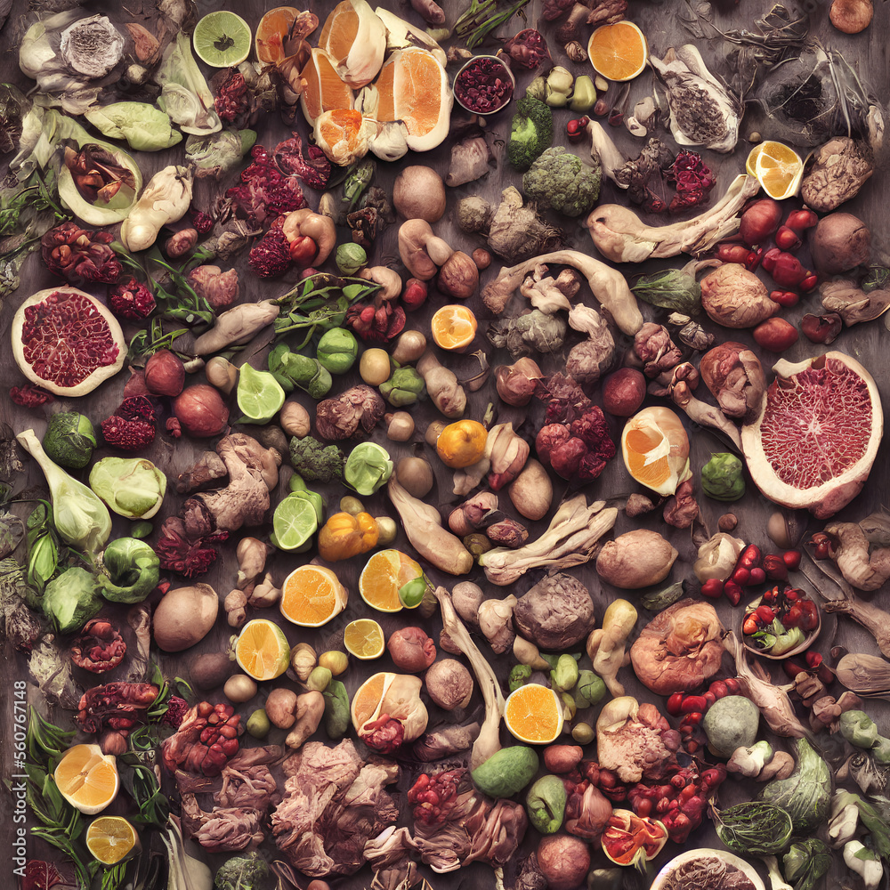 banquet food abstract concept art by generative ai banquet food abstract concept art by generative ai