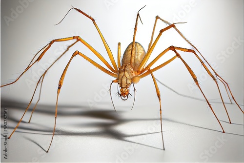 A close up of a cellar spider