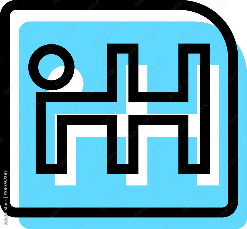 Fototapeta premium Mechanic Line Icon Vector