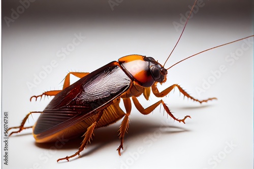 A close up of a cockroach