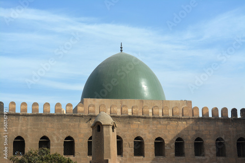 The Sultan Al-Nasir Muhammad ibn Qalawun Mosque, an early 14th-century mosque at the Citadel in Cairo, Egypt built by the Mamluk sultan Al-Nasr Muhammad in 1318, the royal Masjid of the castle photo