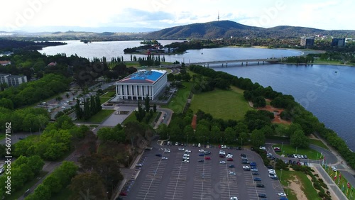 Lake Burley Griffen in Canberra photo