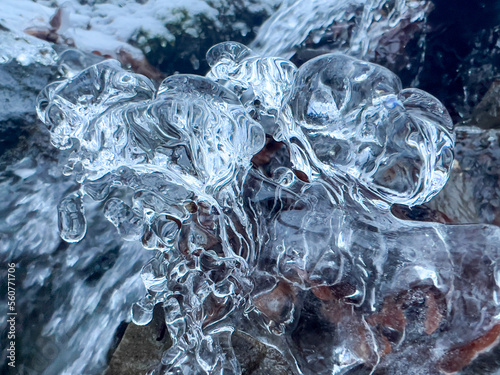 abstract frozen background of ice
