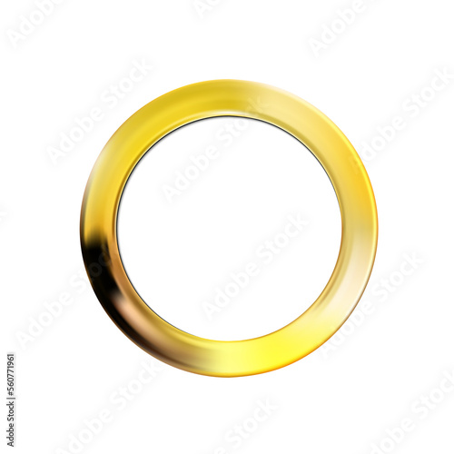 Round gold frame, golden border in circle form. For photo, just the right thing for your design. png