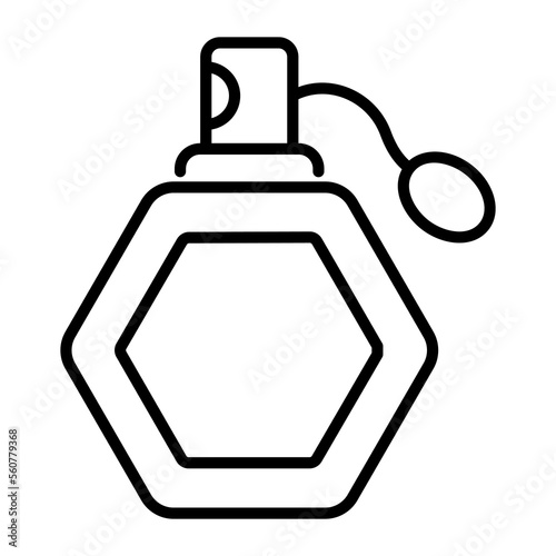 Perfume bottle vector design denoting fragrance