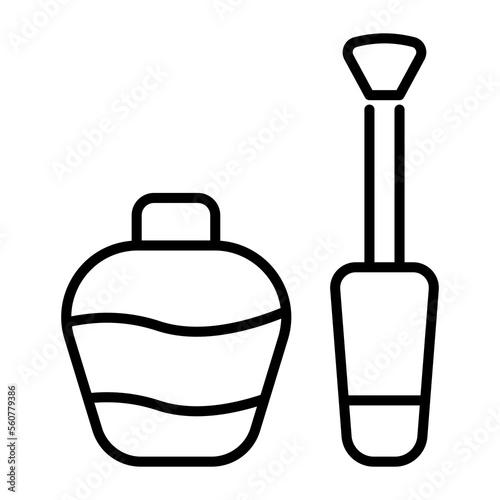 Nail polish vector design, an item of beauty accessory