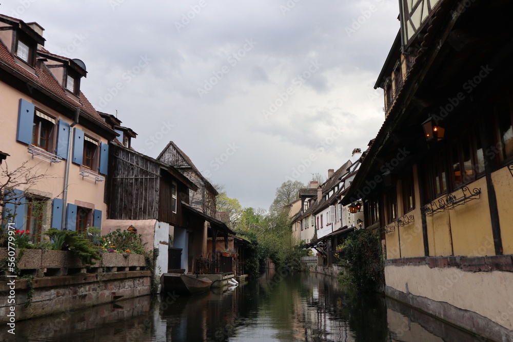 Old town and canal in Colmar, France Old town and canal in Colmar, France