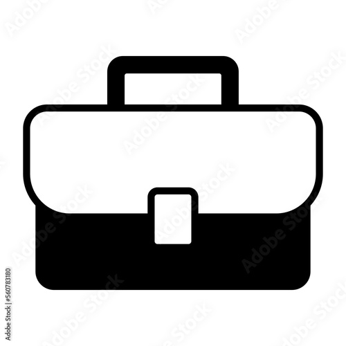 Briefcase vector design in trendy and modern style