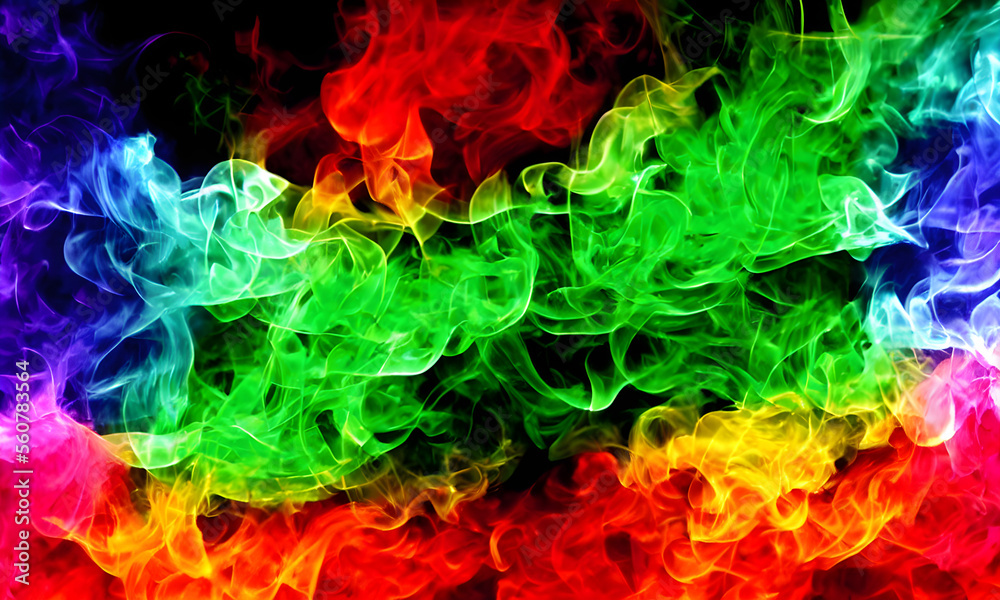 Fototapeta premium abstract smoke colorful background