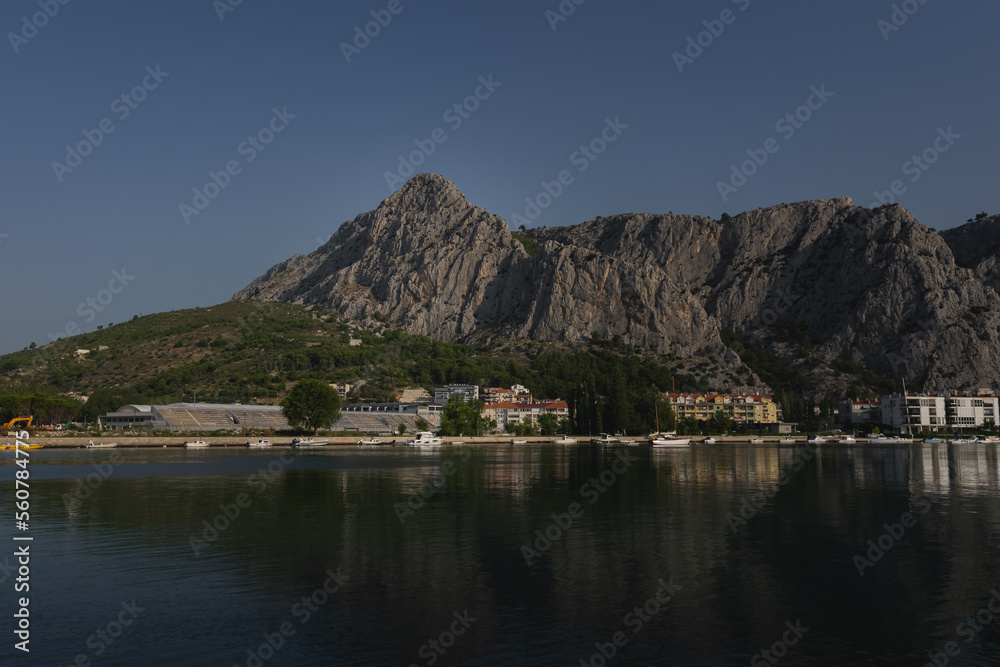 View of mountains in Croatia 